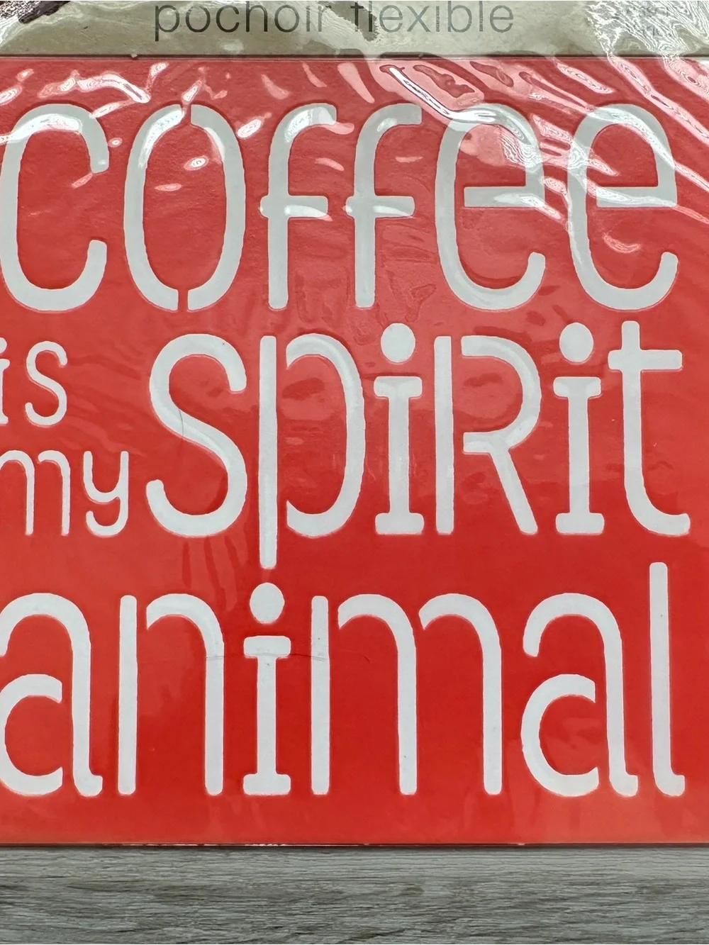 NIP Lot of 2 Flexible Stencils …Believe in Yourself Coffee is My Spirit Animal
